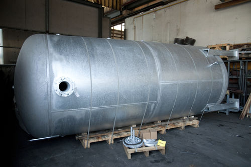 Tanque para ar comprimido - BAGLIONI - galvanizado / em aço-carbono / cilíndrico