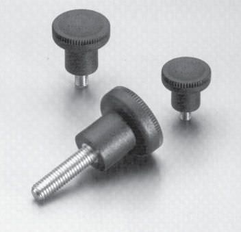 Manípulo com rosca - 3449 series - Jergens, Inc. - serrilhado / redondo / em plástico
