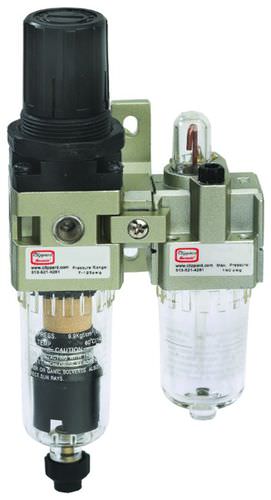 Filtro regulador e lubrificador de ar comprimido - MMFRLS-1N - Clippard - em policarbonato / em alumínio fundido