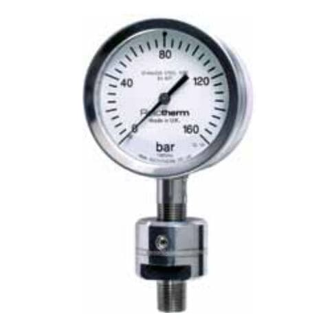 Separador por membrana com fixação de flange - DSU - British Rototherm Co. Ltd - com conexão roscada / para manômetro / de processo