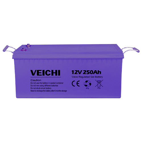 Bateria de chumbo-ácido - SIB-250AH-12-GE - SUZHOU VEICHI Electric Co., Ltd. - retangular / 12 V / solar