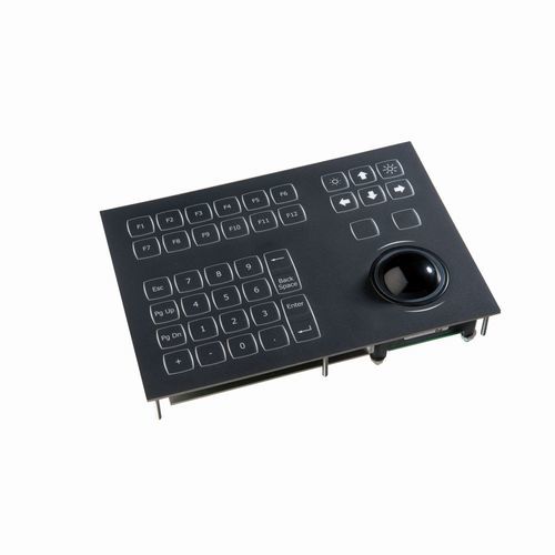 Teclado embutido - KSML38 series - NSI - com teclas mecânicas / 38 teclas / com trackball