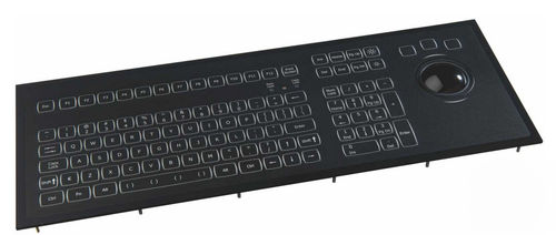Teclado embutido - KSML106-MC1 series - NSI - com teclas mecânicas / 106 teclas / com trackball