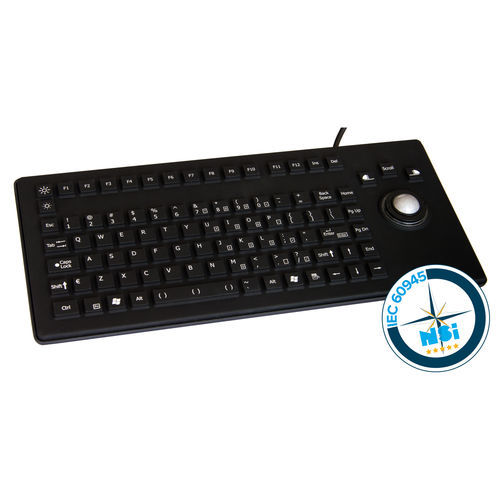 Teclado de mesa - RKCT92-MC1 series - NSI - com teclas mecânicas / 92 teclas / com trackball