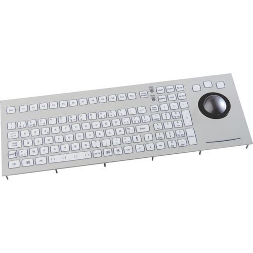 Teclado embutido - KSTL105 - NSI - com teclas mecânicas / 105 teclas / com trackball