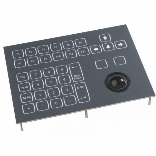 Teclado embutido - KSTC36 series - NSI - com teclas mecânicas / 38 teclas / com trackball