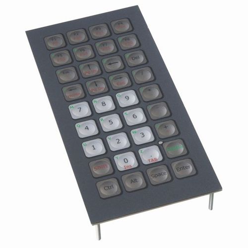 Teclado embutido - KBM36 series - NSI - de mesa / de membrana / com tecla Fn