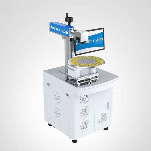 Máquina de marcação a laser de fibra - PEDB-420 - Perfect Laser Co., Ltd. (China) - de materiais plásticos / compacta / para brincos de identificação animal