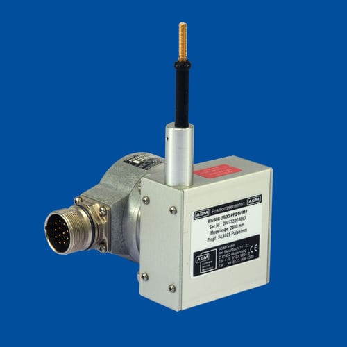 Sensor de posição com cabo - posiwire® WS58C - ASM Automation Sensorik Messtechnik GmbH - mecânico / CANopen / com interface SSI