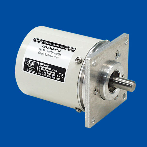 Encoder angular absoluto - posirot® AWS2 - ASM Automation Sensorik Messtechnik GmbH - com potenciômetro / com flange quadrada / analógico