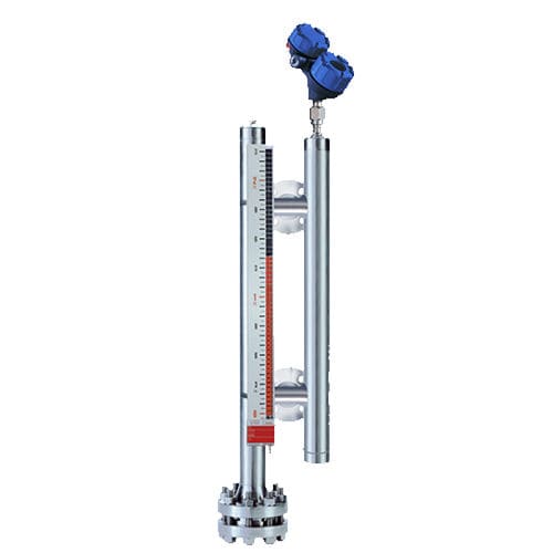 Indicador de nível de líquidos - GEMINI™ - H&b Sensors - magnético / flangeado / em aço inoxidável