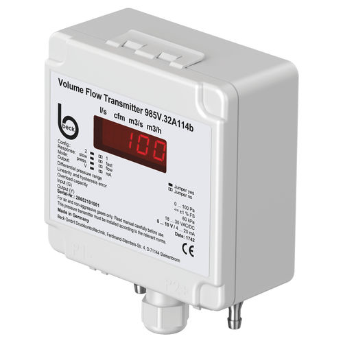 Transmissor de pressão diferencial - 985v series - Beck Sensortechnik GmbH - piezorresistivo / 4–20 mA / 0–10 V
