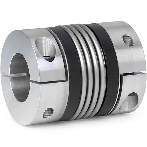 Acoplamento flexível - BK2 series - R + W Coupling Technology - de fole / para eixo / de fole metálico