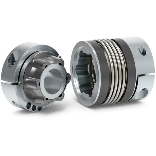 Acoplamento flexível - BK5 series - R + W Coupling Technology - de fole / para eixo / de fole metálico