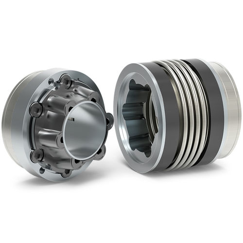 Acoplamento de fole - BK6 series - R + W Coupling Technology - de fole metálico / para eixo / com medição de torque