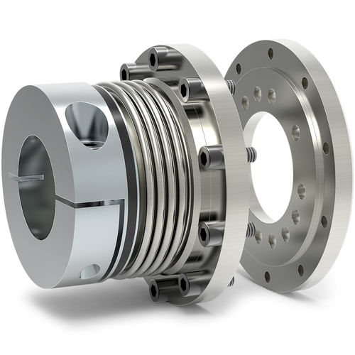 Acoplamento flexível - BK8 series - R + W Coupling Technology - de fole / para eixo / de placas