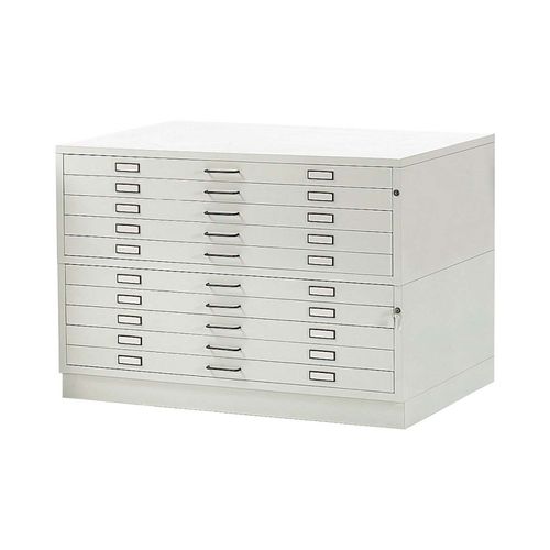 Armário de acondicionamento - PD10/A0 - ARMECO - de embutir / com 5 gavetas / de 10 gavetas