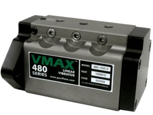 Motovibrador pneumático - VMAX™ 480 series - Posi-flate - linear / para vários produtos