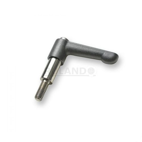 Alavanca de aperto em aço inoxidável - LF30-CL-M4:12-ZS - Ruland Manufacturing Co., Inc. - ajustável / com rosca