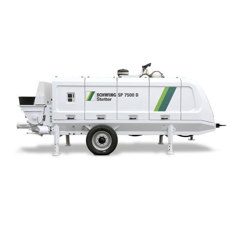 Bomba de concreto estacionária - SP 7500 - SCHWING GmbH - para obras