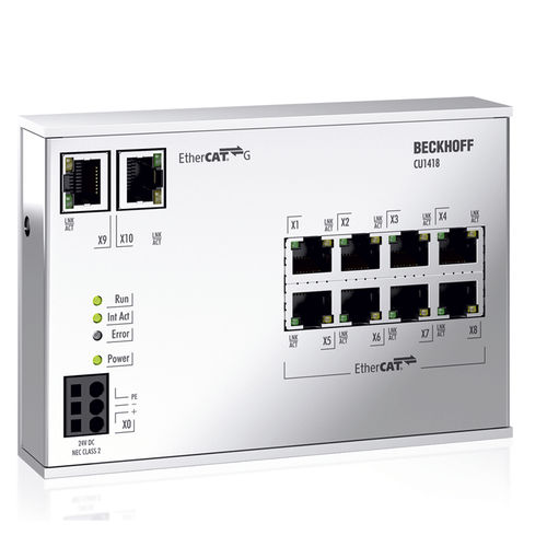 Hub de portas Ethernet - CU1418  - Beckhoff Automation