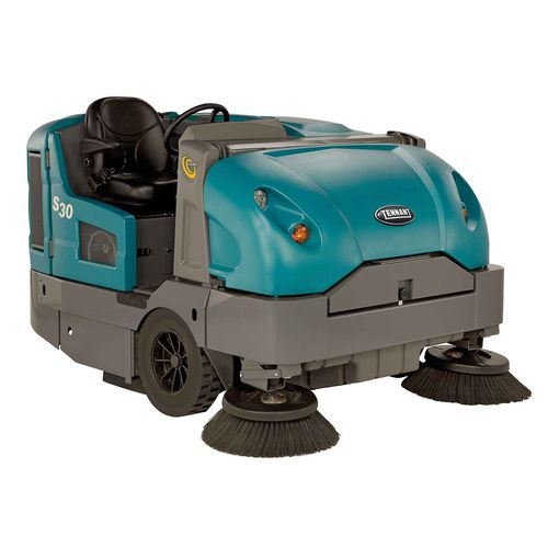 Varredeira para operador a bordo - S30 - Tennant - a diesel / para ambiente interno / para ambiente externo