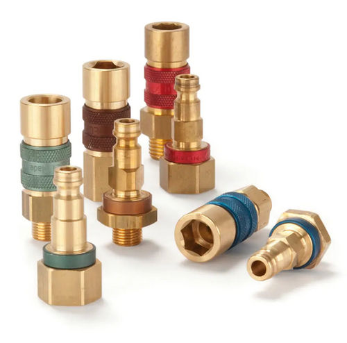 Conexão pneumática - 21 series - Parker Quick Coupling Division - rápida / em latão / com codificação
