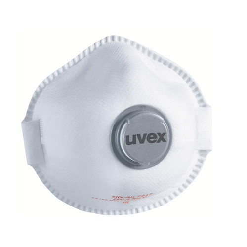 Máscara de proteção respiratória - SILV-AIR E 7212 - UVEX - PFF2 / semifacial / branca