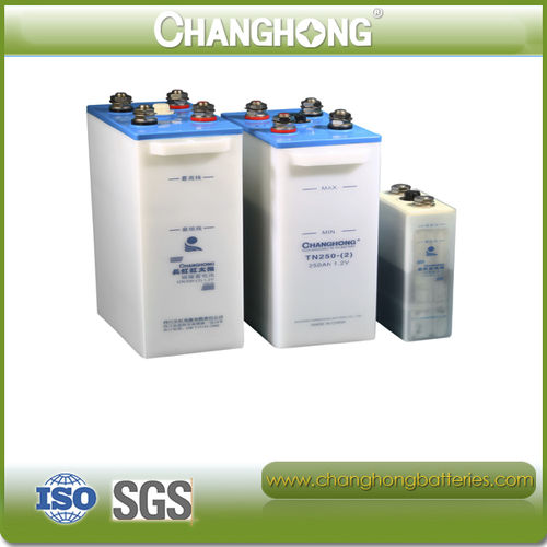 Bateria Ni-Fe - NF-S/1.2V/10-1200Ah - SICHUAN CHANGHONG BATTERY CO., LTD. - monobloco / industrial / para aplicações marítimas