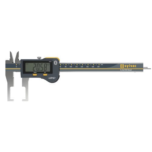 Paquímetro digital - S_Cal EVO Smart External Groove - SYLVAC - em aço inoxidável / com transmissão de dados / para medições internas