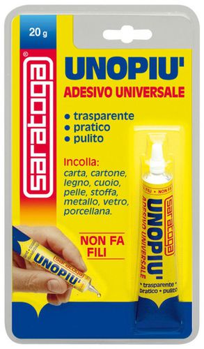 Cola para metais - Unopiù - Saratoga Int Sforza - para vidro / para papel / universal