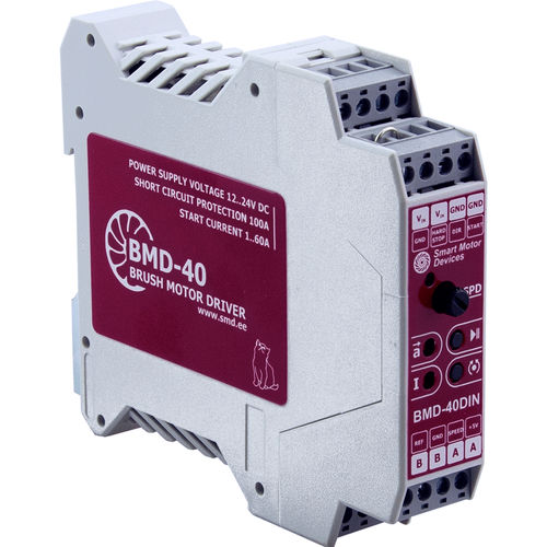 Controlador de motor com escovas - BMD-40DIN - Smart Motor Devices - CC / com entrada analógica / controlador de velocidade