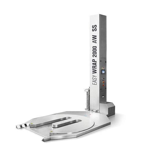 Envolvedora com plataforma giratória - Easy Wrap 2000 AW SS - ISG Pack - semiautomática / com sistema de freio mecânico / para transpaleteira