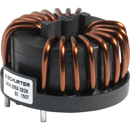 Bobina de bloqueio de corrente compensada - DKIH-1 series - SCHURTER - de alta corrente / monofásica / para fonte de alimentação chaveada