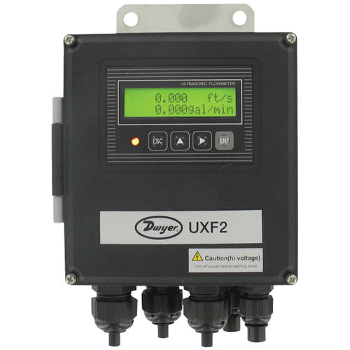 Medidor de vazão ultrassônico - UXF2 series - DWYER - volumétrico / para líquidos / clamp-on