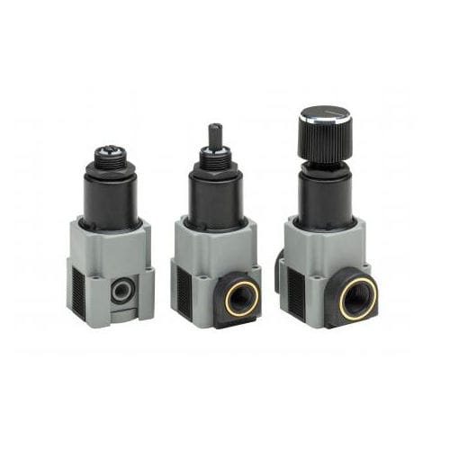 Regulador de pressão com alívio - R4100 series - AIR Logic - de membrana / de simples estágio / industrial