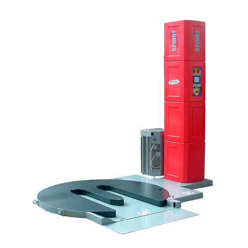 Envolvedora com plataforma giratória - Spinny S350-TP Touch - EFFE3TI Packaging Technologies - semiautomática / para aplicações industriais / com filme estirável