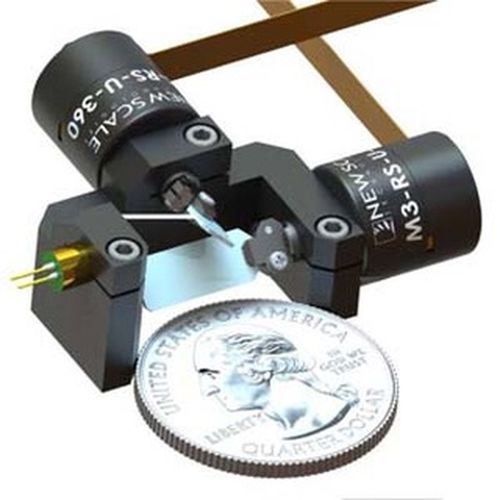 Mesa de coordenadas de inclinação - DK-M3-RS-U-2M-20-L - COMESTERO SISTEMI - piezoelétrica / de 2 eixos / miniatura