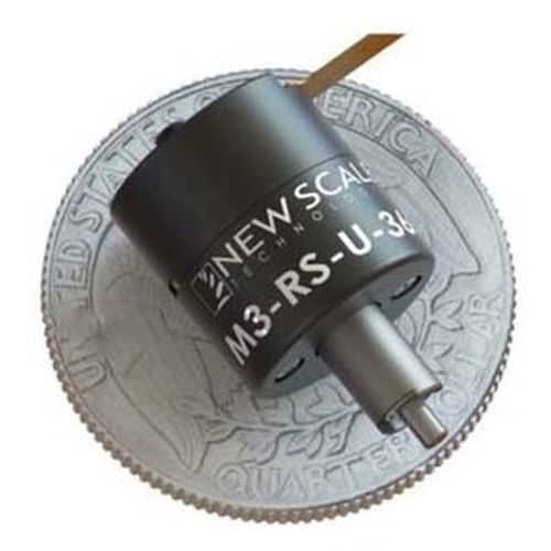 Mesa de coordenadas com base giratória - M3-RS-U360 - COMESTERO SISTEMI - piezoelétrica / miniatura / com controlador integrado