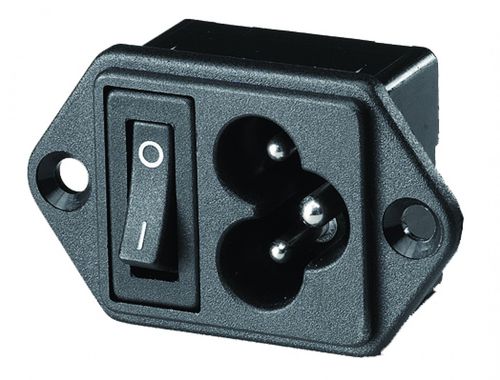 Conector de alimentação elétrica - 0724 - SC - COMESTERO SISTEMI - quadrado / em T / macho