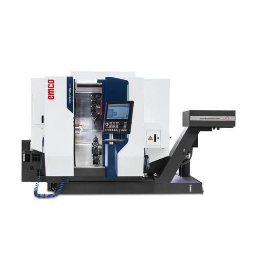 Centro de torneamento e fresamento dois fusos - HYPERTURN 50 - EMCO GmbH - CNC / horizontal / de 3 eixos