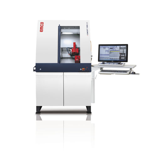 Torno CNC - CONCEPT TURN 105 - EMCO GmbH - de 2 eixos / com barramento inclinado / 8 ferramentas