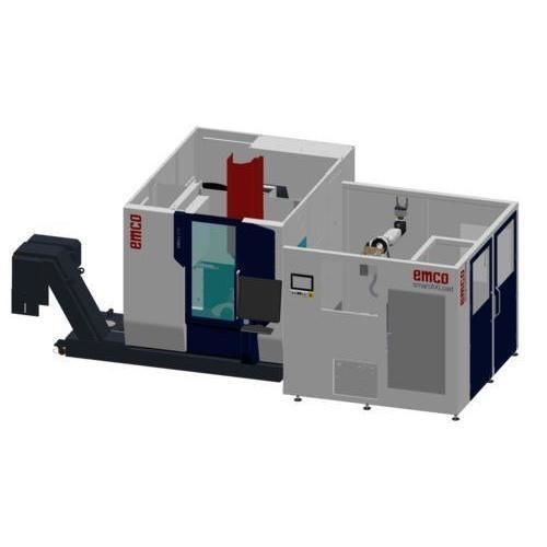 Célula robotizada de descarregamento - SMARTAXLOAD-MILL - EMCO GmbH - de paletização / de fresagem / de carregamento