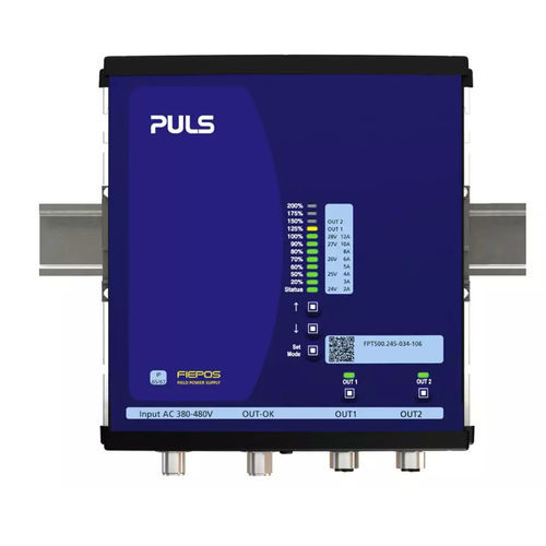 Fonte de alimentação elétrica para trilho DIN - FPT500.245-034-106 - PULS GmbH - CA/CC / com duas saídas / ajustável