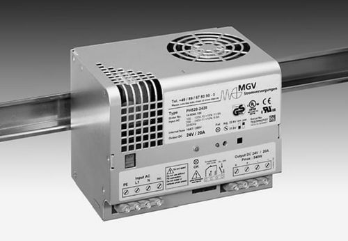 Fonte de alimentação elétrica para trilho DIN - PH520-2420A - MGV - CA/CC / com saída simples / ajustável