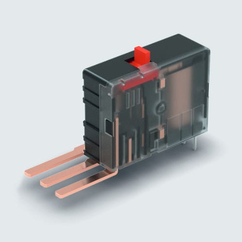 Relé eletromecânico 6 Vcc - 703 - GRUNER - 48 Vcc / 1 NA / para circuitos impressos