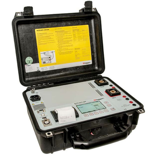Microhmímetro digital - MJOLNER200 - MEGGER - portátil / de baixa resistência