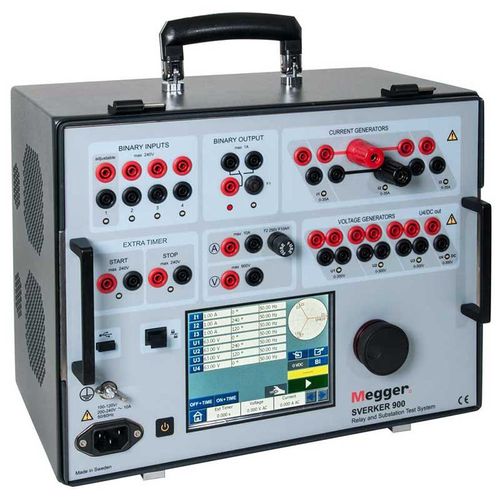 Sistema de teste para máquinas e instalações elétricas - SVERKER900 - MEGGER - para relé trifásico / compacto / automático