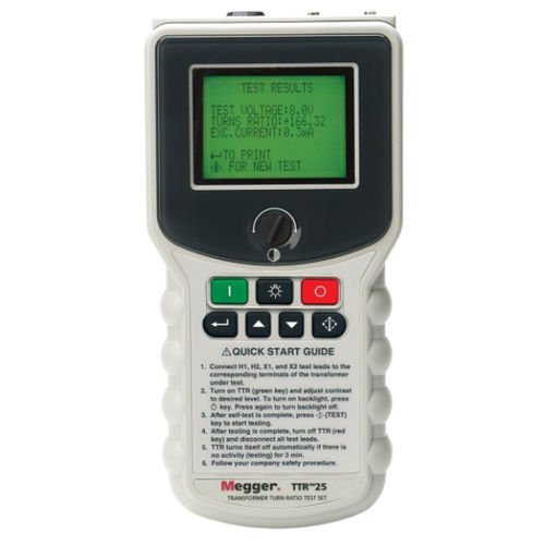 Medidor de relação de espiras digital - TTR25-1 - MEGGER - para transformador