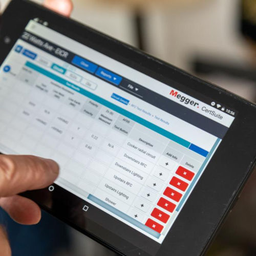 Software para teste - CertSuite PAT - MEGGER - de gestão de relatórios / para controle de qualidade / registrador de dados
